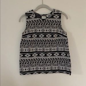 Pattered tank top